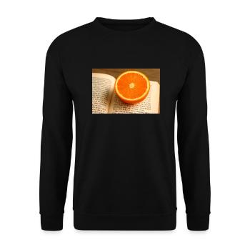 Hêtre et orange - Sweat-shirt Unisexe - noir - Devant - Alina (178cm) & Michal (187cm)