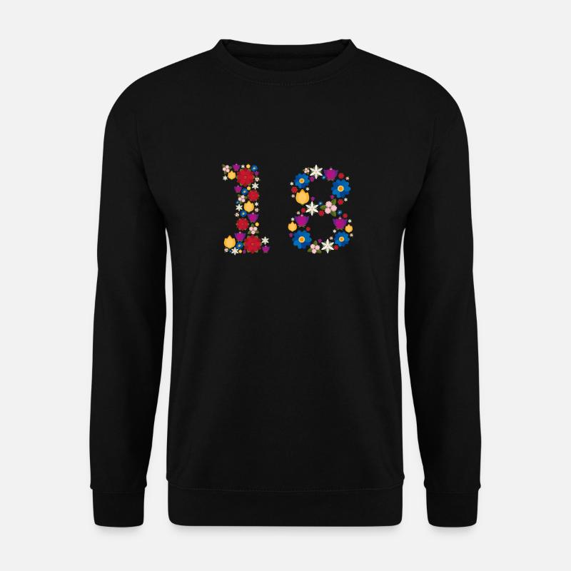 Flowers 18 - Unisex Pullover - Schwarz