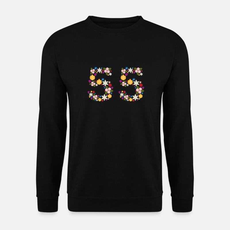 Flowers 55 - Unisex Pullover - Schwarz