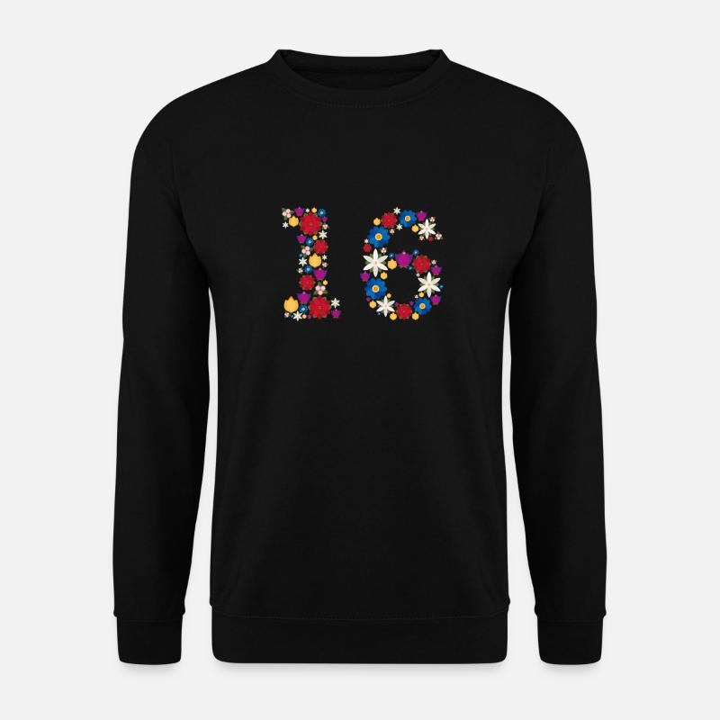 Flowers 16 - Unisex Pullover - Schwarz