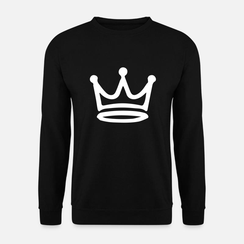 Krone Symbol - Unisex Pullover - Schwarz