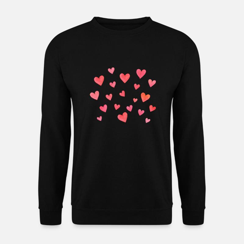 herzen - Unisex Pullover - Schwarz