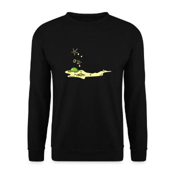 Slime goo / Schleim (2c) - Unisex Sweatshirt - black - Front - Alina (178cm) & Michal (187cm)