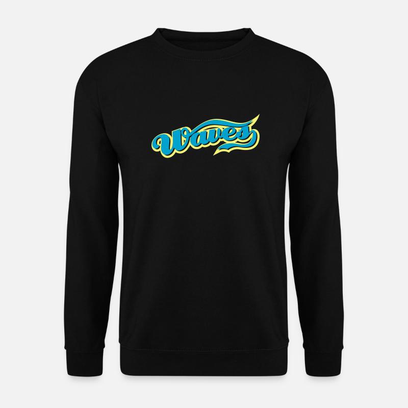 waves - Unisex Sweatshirt - black