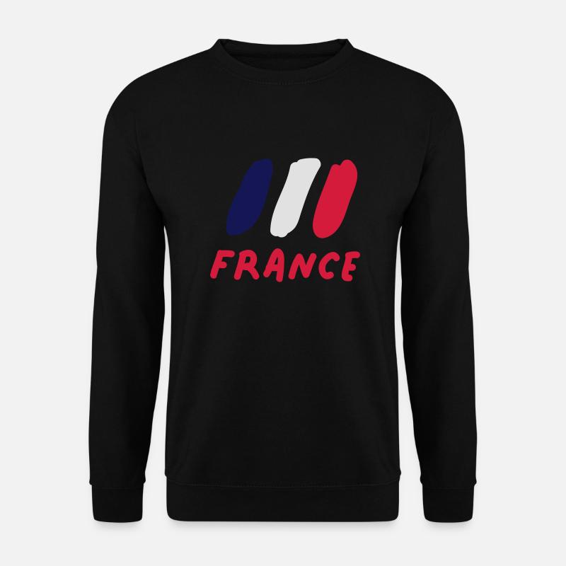 France - Unisex Pullover - Schwarz