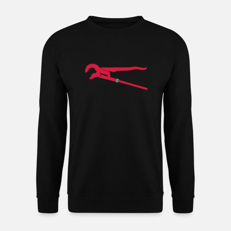 Rohrzange,offen - Unisex Pullover - Schwarz