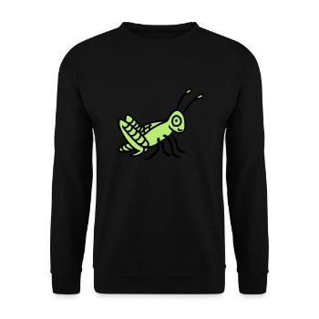 Grasshopper - Unisex Sweatshirt - black - Front - Alina (178cm) & Michal (187cm)