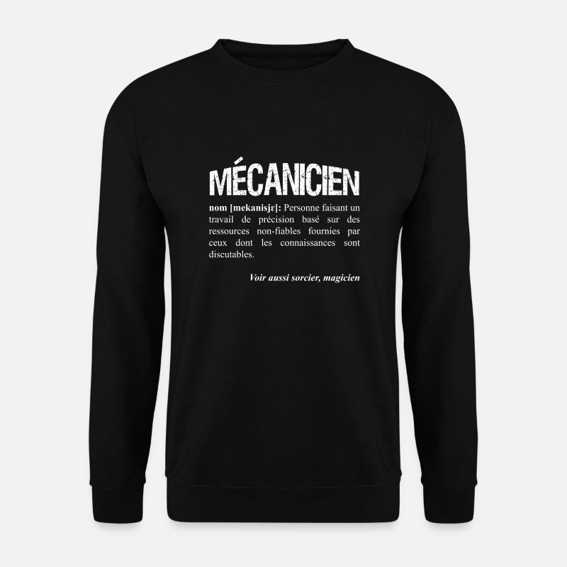 Mécanicien = magicien? - Sweat-shirt Unisexe - noir