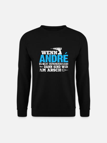 ANDRÉ - kann es reparieren - Unisex Pullover - Schwarz