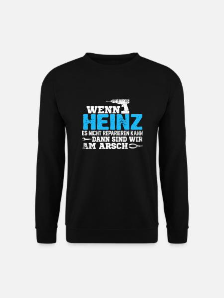 HEINZ - kann es reparieren - Unisex Pullover - Schwarz