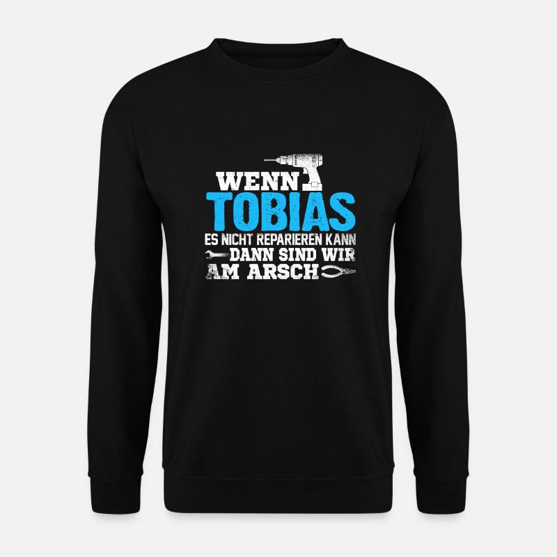 TOBIAS - kann es reparieren - Unisex Pullover - Schwarz