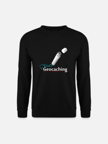 Geocaching Microcache Tampon - Unisex Pullover - Schwarz