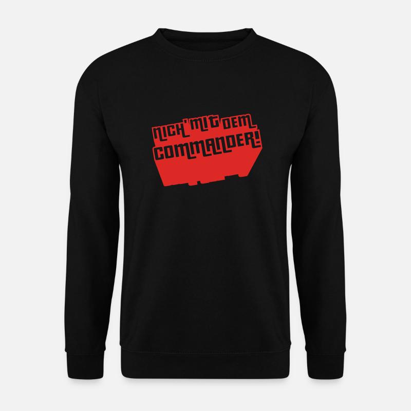 Pas avec le commandant! - Sweat-shirt Unisexe - noir
