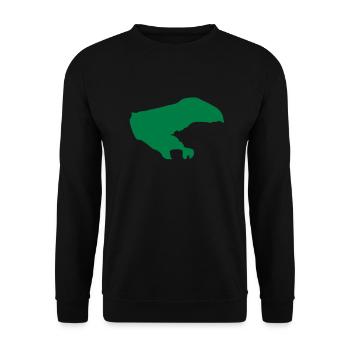 Borkum - Unisex Pullover - Schwarz - Vorne - Alina (178cm) & Michal (187cm)