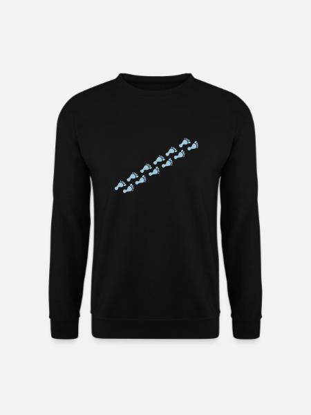 footprints - Unisex Sweatshirt - black