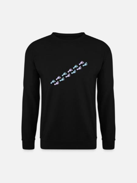 footprints - Sweat-shirt Unisexe - noir