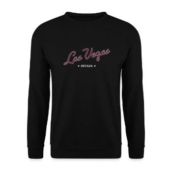 Las Vegas - Unisex Sweatshirt - black - Front - Alina (178cm) & Michal (187cm)