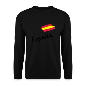 spain__f3 - Sweat-shirt Unisexe - noir - Devant - Alina (178cm) & Michal (187cm)