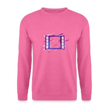 Window open 80s Retro Violet - Unisex Sweatshirt - pink - Front