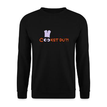 Cook you st? - Unisex Sweatshirt - black - Front - Alina (178cm) & Michal (187cm)