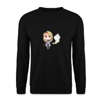 Joan of Arc Marion - Unisex Sweatshirt - black - Front - Alina (178cm) & Michal (187cm)