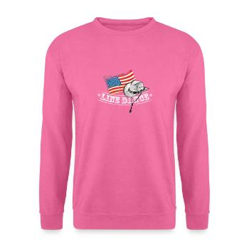 Danse de ligne - Sweat-shirt Unisexe - rose - Devant