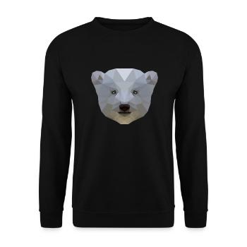 Ours polaire - Sweat-shirt Unisexe - noir - Devant - Alina (178cm) & Michal (187cm)