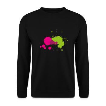 taches2 - Sweat-shirt Unisexe - noir - Devant - Alina (178cm) & Michal (187cm)
