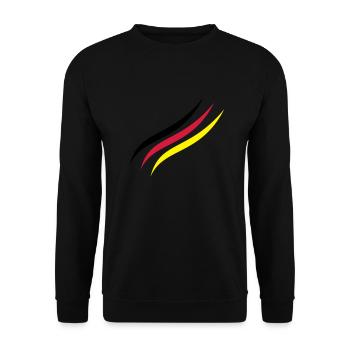 German Line - Unisex Pullover - Schwarz - Vorne - Alina (178cm) & Michal (187cm)