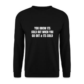 funny gift funny funny quotes humor funny - Unisex Sweatshirt - black - Front - Alina (178cm) & Michal (187cm)