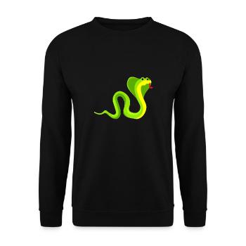 Serpent - Sweat-shirt Unisexe - noir - Devant - Alina (178cm) & Michal (187cm)