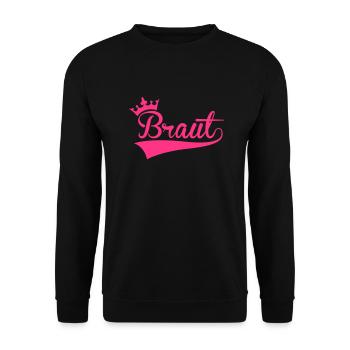 Braut - Unisex Pullover - Schwarz - Vorne - Alina (178cm) & Michal (187cm)