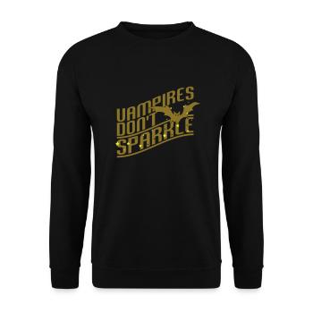 Vampires don't sparkle - Unisex Pullover - Schwarz - Vorne - Alina (178cm) & Michal (187cm)