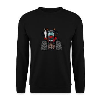 0211 MF - Sweat-shirt Unisexe - noir - Devant - Alina (178cm) & Michal (187cm)