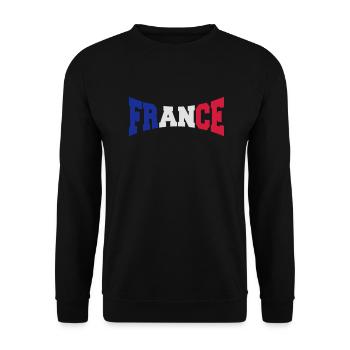 France Logo Design - Unisex Sweatshirt - black - Front - Alina (178cm) & Michal (187cm)