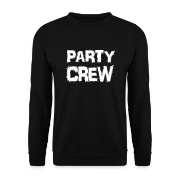 Party Crew Party Geschenkidee - Unisex Pullover - Schwarz - Vorne - Alina (178cm) & Michal (187cm)