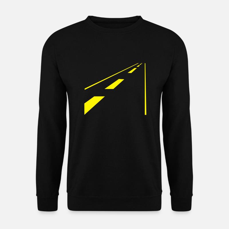 road / Straße (1c) - Unisex Pullover - Schwarz