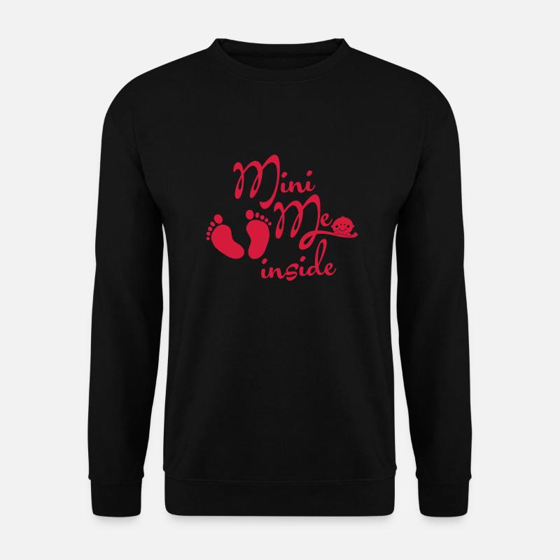 moi à l’intérieur - petit I - grossesse-bébé - Sweat-shirt Unisexe - noir