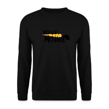 Volle Möhre - Unisex Pullover - Schwarz - Vorne - Alina (178cm) & Michal (187cm)