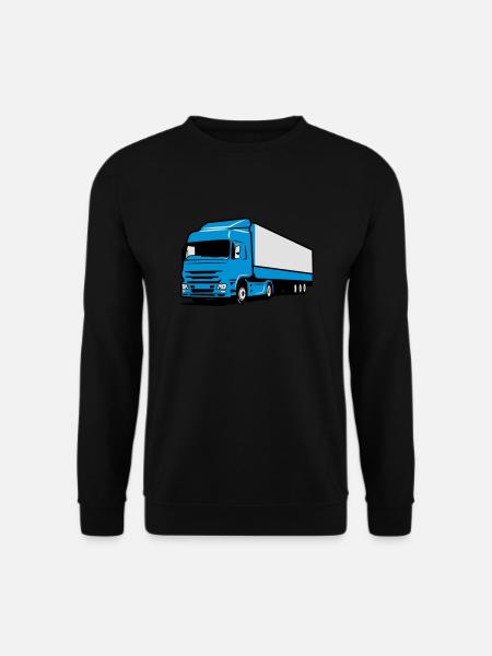 Truck LKW strasse - Unisex Pullover - Schwarz