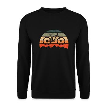 Vélo Vélo de Montagne Vintage Vintage VTT - Sweat-shirt Unisexe - noir - Devant - Alina (178cm) & Michal (187cm)