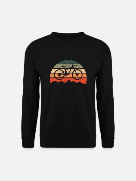 Fahrrad Retro Vintage Mountainbike Bike MTB - Unisex Pullover - Schwarz
