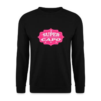Super capo 111 - Unisex Pullover - Schwarz - Vorne - Alina (178cm) & Michal (187cm)