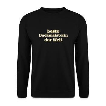beste Bademeisterin der Welt - Unisex Pullover - Schwarz - Vorne - Alina (178cm) & Michal (187cm)