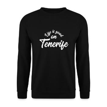 Amour de Tenerife - Sweat-shirt Unisexe - noir - Devant - Alina (178cm) & Michal (187cm)