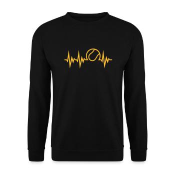 Tennis Beat - Sweat-shirt Unisexe - noir - Devant - Alina (178cm) & Michal (187cm)