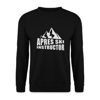 Apres Ski Instructor - Party Crew - Unisex Pullover - Schwarz - Vorne - Alina (178cm) & Michal (187cm)