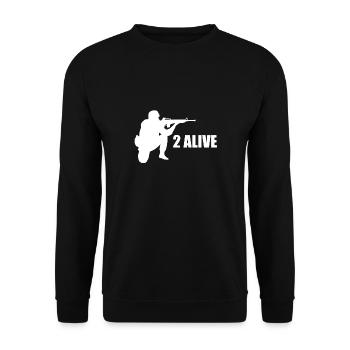 PUBG Jeux de hasard en direct Battle Royale - Sweat-shirt Unisexe - noir - Devant - Alina (178cm) & Michal (187cm)