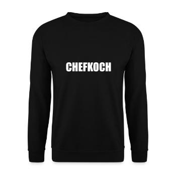 Koch Essen Chefkoch kochen restaurant - Unisex Pullover - Schwarz - Vorne - Alina (178cm) & Michal (187cm)