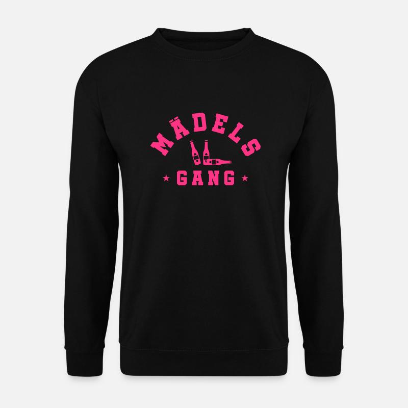 maedels gang bier - Unisex Pullover - Schwarz